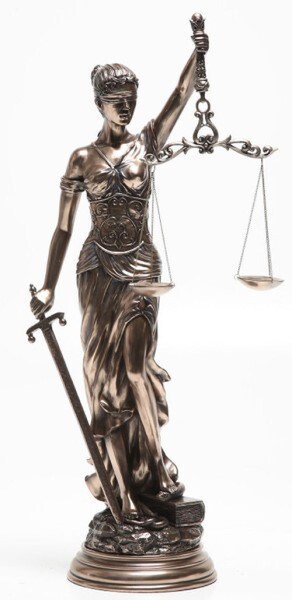 Lady Justice Statue Themis replica sculpture - Law and Justice